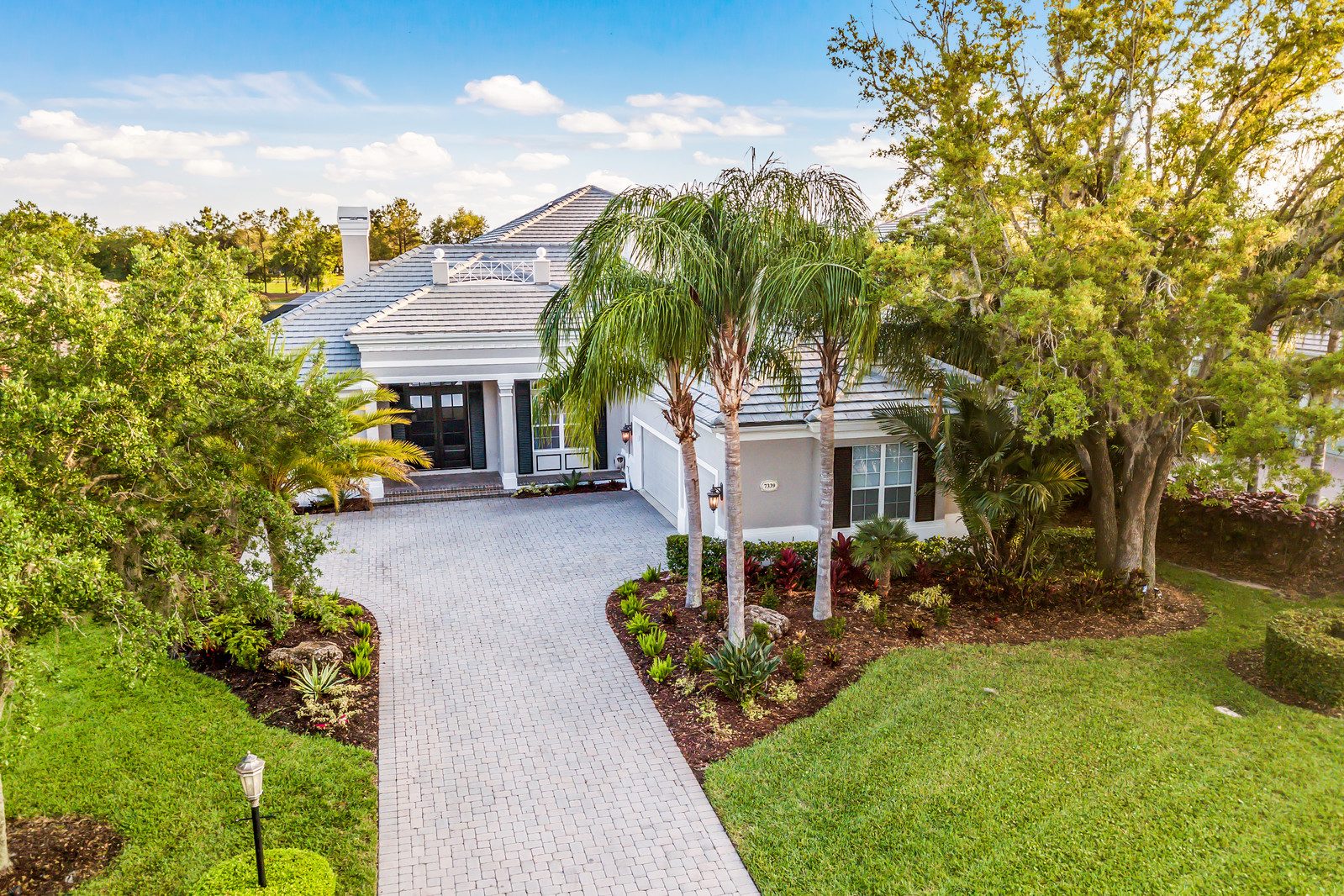 A Cabex custom-home exterior in the Sarasota area